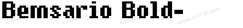 Bemsario Bold字体转换